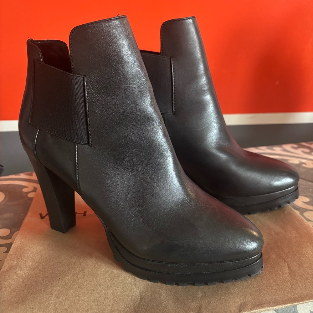 All Saints Sarris Black Ankle Booties